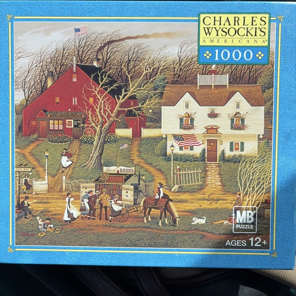 Reading and Riding CMP 1000 pc Puzzle Mobile Bookmobile Carriage Horse Wysocki